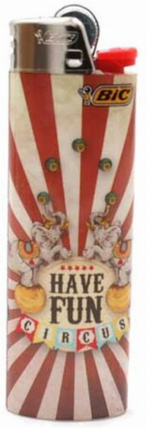 BIC Feuerzeug Maxi Retro Circus 3v8