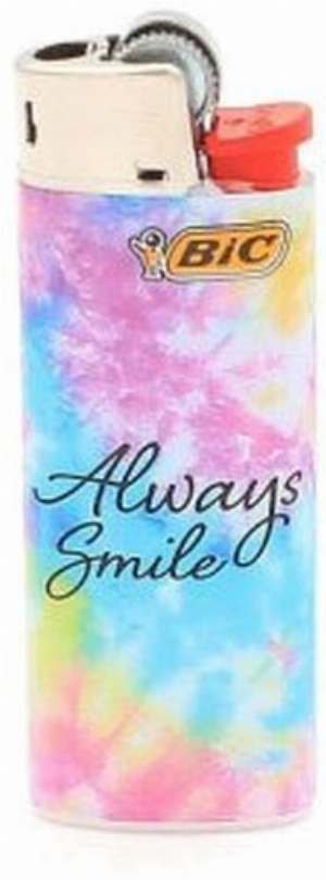 BIC Feuerzeug Mini Tie Dye ALWAYS SMILE