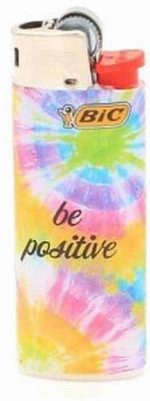 BIC Feuerzeug Mini Tie Dye BE POSITIVE
