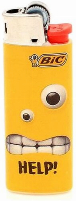 BIC Feuerzeug Mini Yellow Mouth HELP!