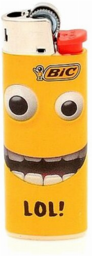 BIC Feuerzeug Mini Yellow Mouth LOL!
