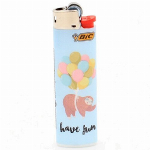 BIC Feuerzeug Slim Faultier Have Fun 5v8