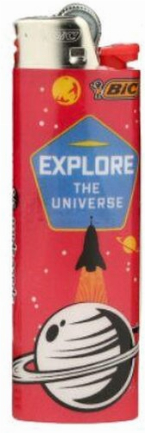 Bic Feuerzeug Space Spirit 5v8