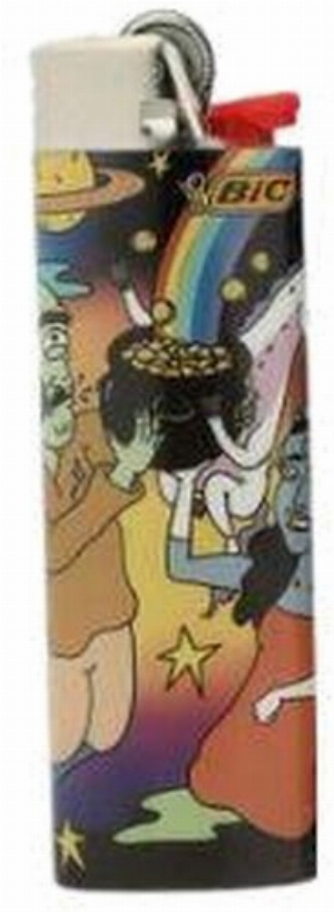 BIC Feuerzeug Zyklop, Prinzessin und Einhorn mit Goldtopf Maxi Fantasy Cartoon 1v8