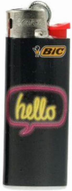 BIC Mini Feuerzeug Neon Sings 8v8