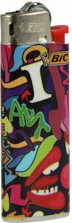 BIC Mini Feuerzeug Street art 1v8