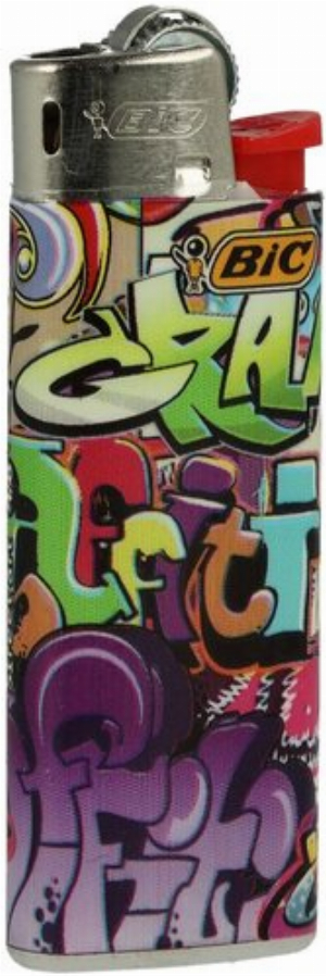 BIC Mini Feuerzeug Street art 4v8