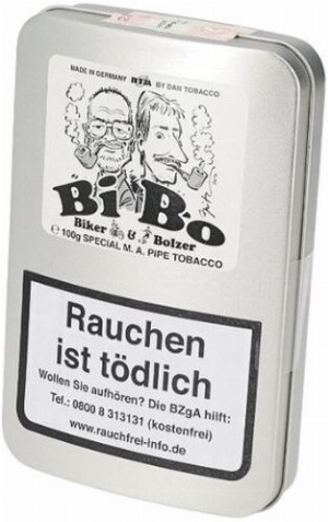 Biker & Bolzer BiBo Pfeifentabak mit Aroma 100g Dose