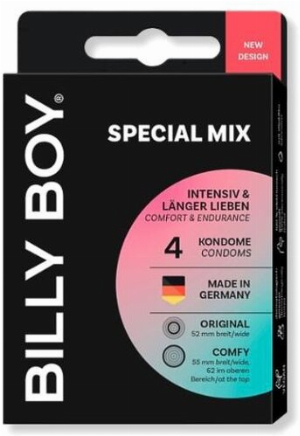 Billy Boy Kondome Special Mix Intensiv und länger Lieben 4 Stk.