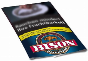 Bison Tabak Halfzware 30g Päckchen Feinschnitt