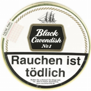 Black Cavendish No 1 100g Pfeifentabak
