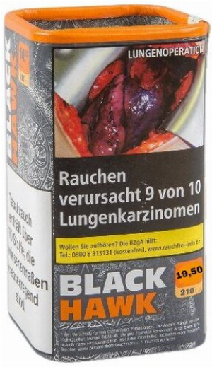 Black Hawk Tabak 90g Dose Volumentabak