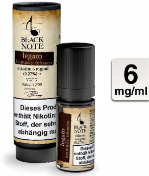 Black Note Legato Liquid 6 mg