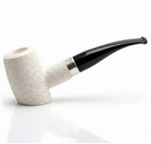 Block Meerschaumpfeife Poker graviert im Maß-Etui