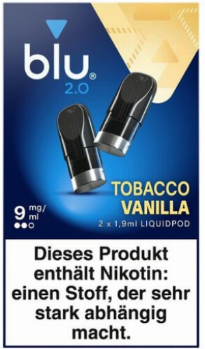 BLU 2.0 Tobacco Vanilla Liquid Pod 9mg