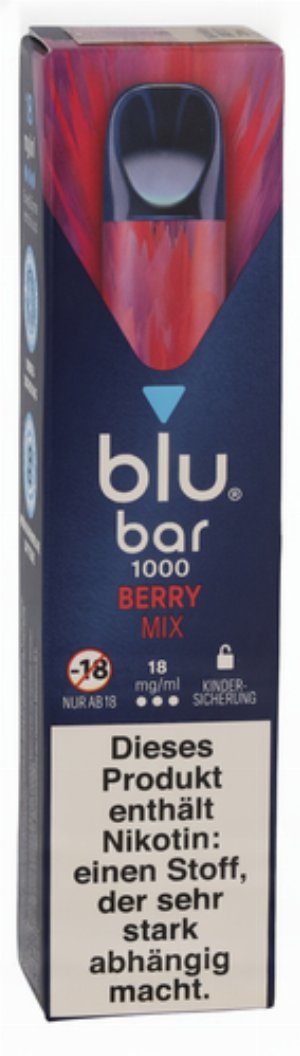 Blu Bar 1000 Einweg E-Zigarette Berry Mix 18mg