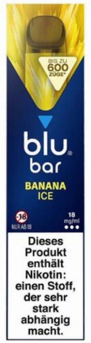 Blu Bar Einweg E-Shisha Banana Ice 18mg