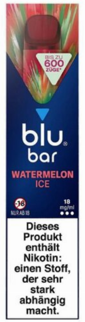Blu Bar Einweg E-Shisha Watermelon Ice 18mg