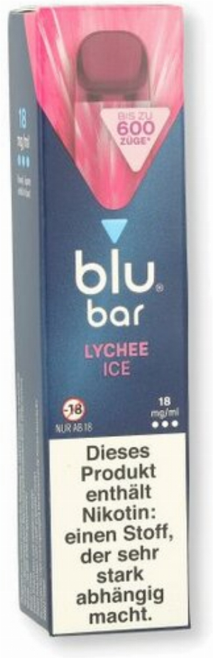 Blu Bar Einweg E-Zigarette Lychee Ice 18mg