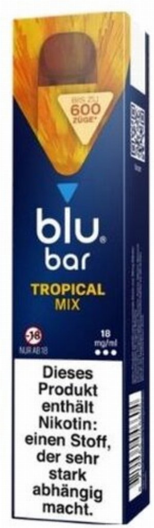 Blu Bar Einweg E-Zigarette Tropical Mix 18mg