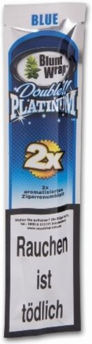 Blunt Wraps Zigarrenumblatt Double Platinum Blueberry Burst