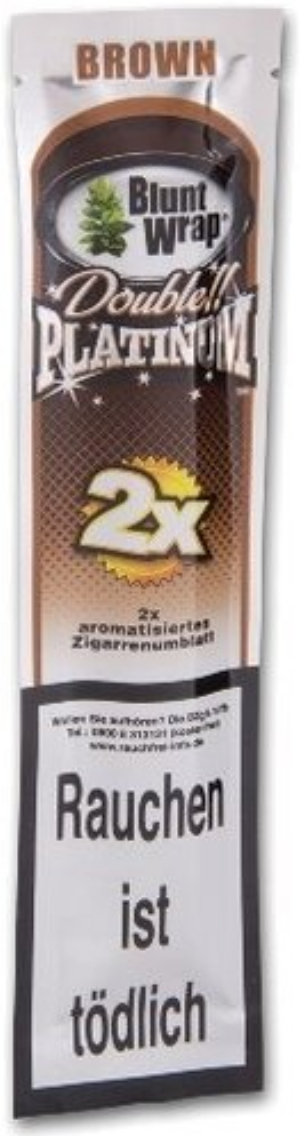 Blunt Wraps Zigarrenumblatt Double Platinum Brown (Chocolate)