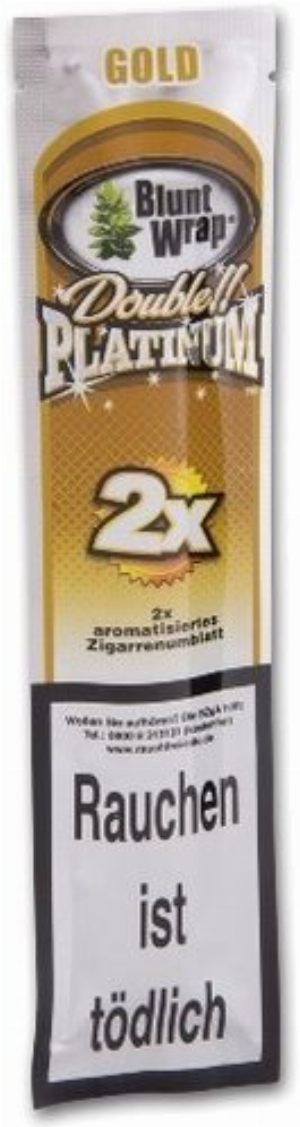 Blunt Wraps Zigarrenumblatt Double Platinum Gold (Wild Honey)
