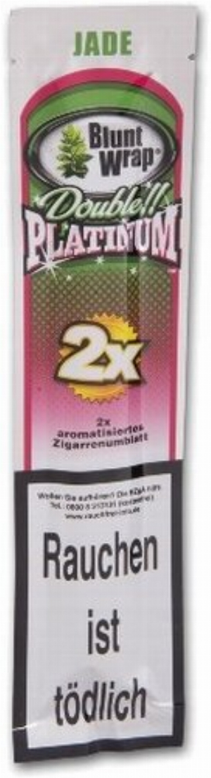 Blunt Wraps Zigarrenumblatt Double Platinum Jade (Wassermelone)