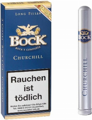 Bock y Ca Zigarren Churchill Tubo 3Stk.