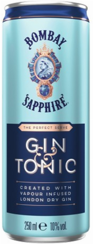 Bombay Sapphire & Tonic 10% vol. 250ml Dose