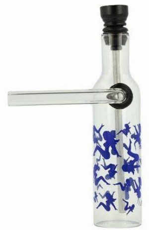 Mini Glas Bong Wildfire Pocket blau Nr.2