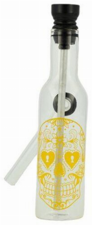 Mini Glas Bong Wildfire Pocket gelb Nr.5