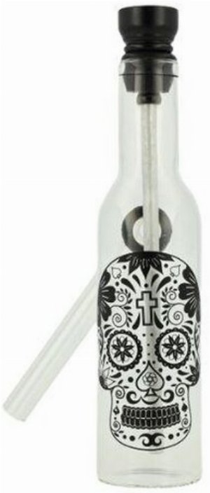 Mini Glas Bong Wildfire Pocket schwarz Nr.6