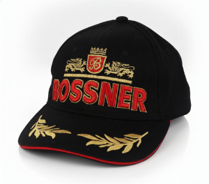 Bossner Basecap Schwarz mit Aufdruck 
