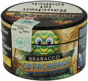 Brabacco Copacabana Wasserpfeifentabak 25g