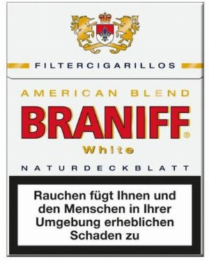 Braniff Filterzigarillos American-Blend White Big mit Naturdeckblatt 23er