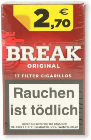 Break Original Filterzigarillos Rot Full Flavour 17er