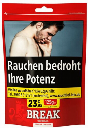 Break Original Rot 125g Volumentabak Beutel