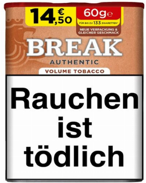 Break Tabak Authentic 57g Dose Volumentabak