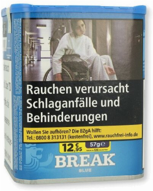 Break Tabak Blau 57g Dose Volumentabak