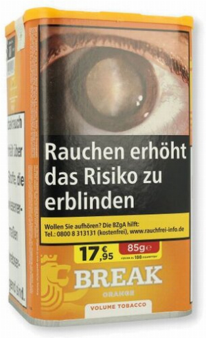Break Tabak Orange 85g Dose Volumentabak