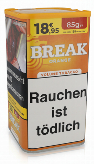 Break Tabak Orange 85g Dose Volumentabak