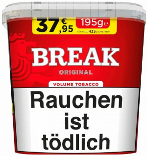 Break Tabak Original Rot 195g Eimer Volumentabak