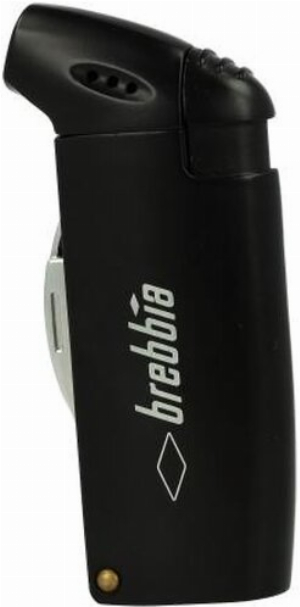 Brebbia Pfeifenfeuerzeug mit Besteck Schwarz
