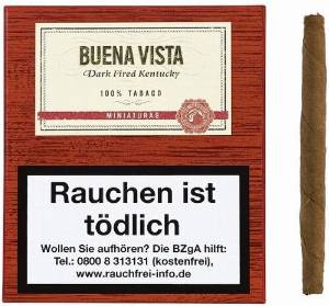 Buena Vista Dark Fired Kentucky Miniaturas Zigarillos