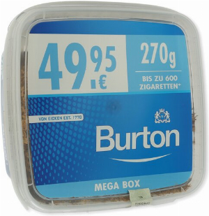 Burton Tabak Blue XXXL Mega Box Volumentabak 270g Eimer