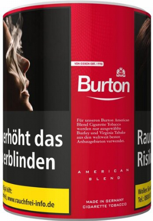 Burton Tabak Rot XL 65g Dose Zigarettentabak