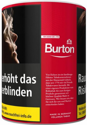 Burton Tabak Rot XXL 90g Dose Volumentabak