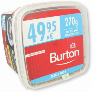 Burton Tabak Rot XXXL 270g Mega Box Volumentabak