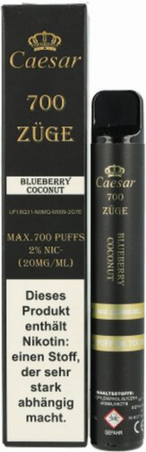 Caesar Blueberry Coconut Einweg E-Zigarette 20mg